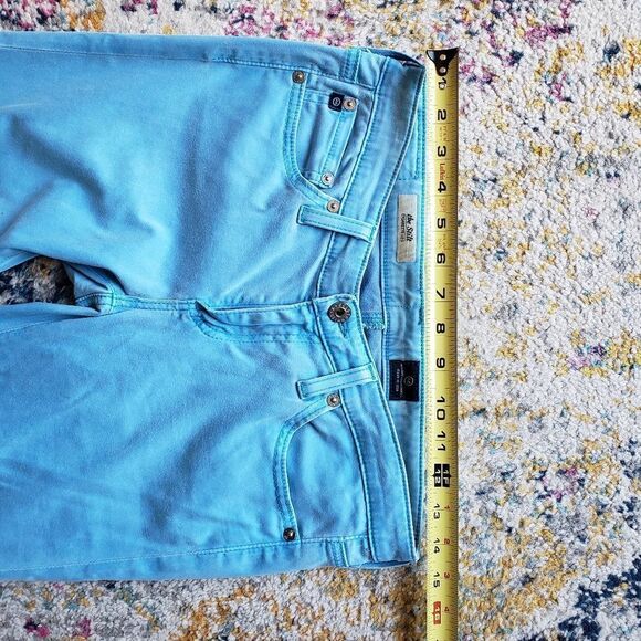 AG Adriano Goldschmied the Stilt Cigarette Leg Blue Jeans Size 27R - Picture 12 of 13